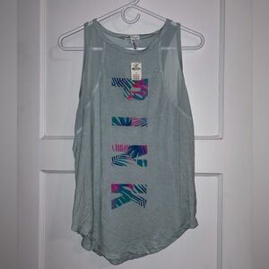 NWT 2017! PINK Victoria's Secret Tank with Tropical Graphic